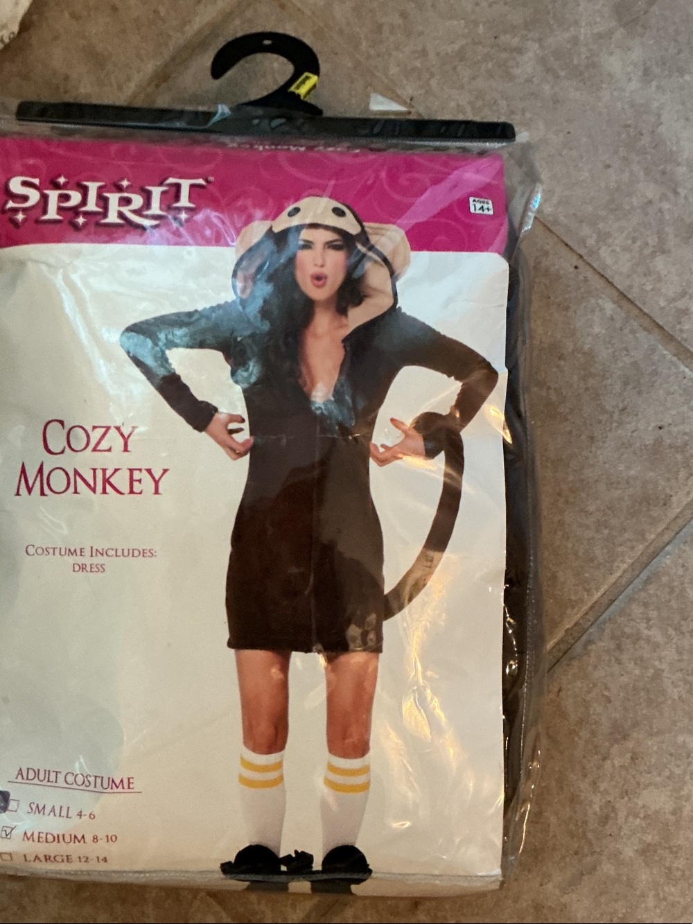 Spirit Cozy Monkey Costume - Brown and Cream